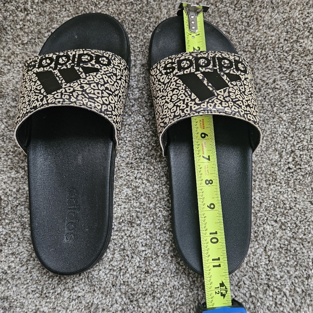 Adidas Black and Tan Slide Size 11 Slides/Sandals - Picture 7 of 11